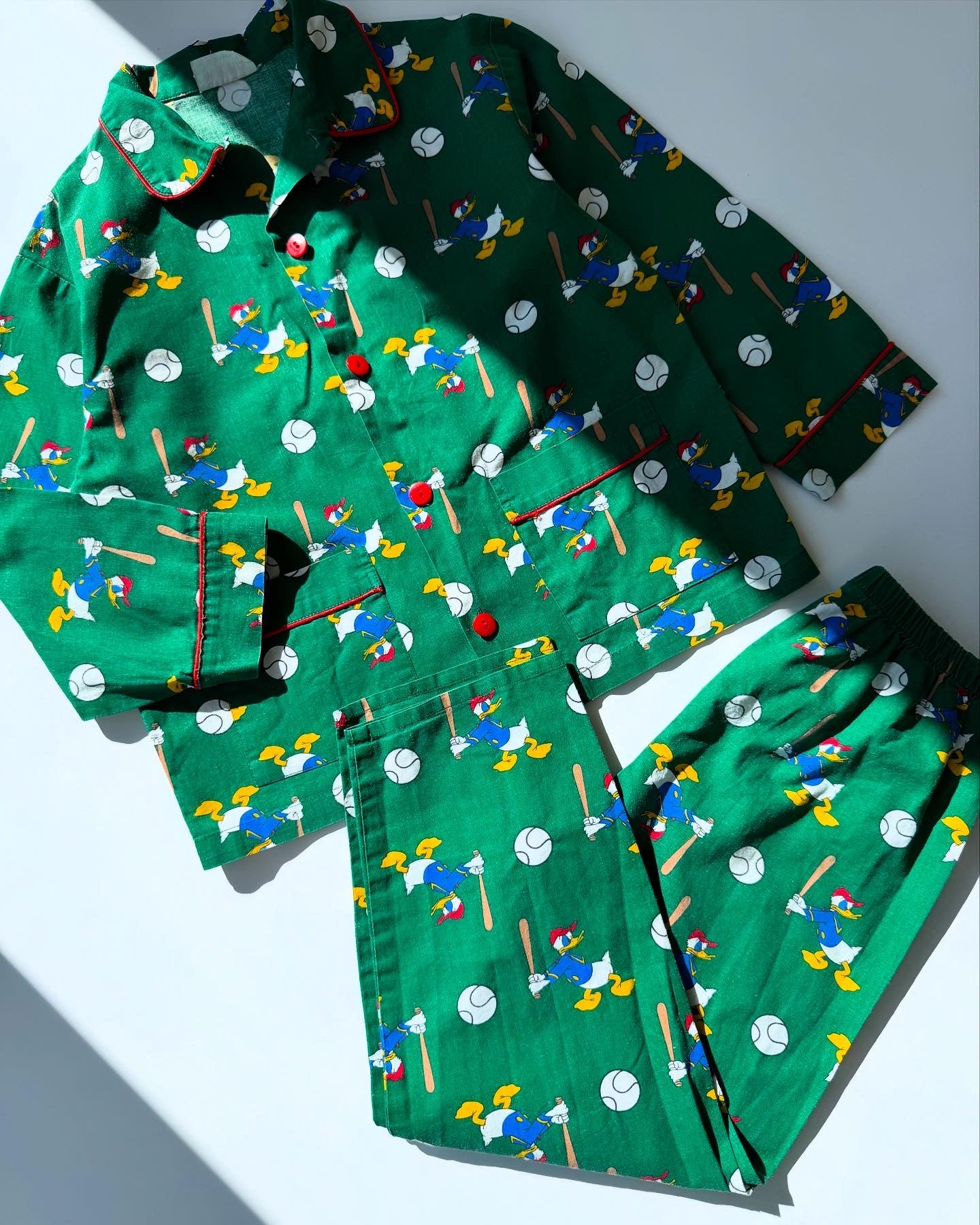 Set Of Two 80s Vintage Comfortable Cotton Pyjamas
