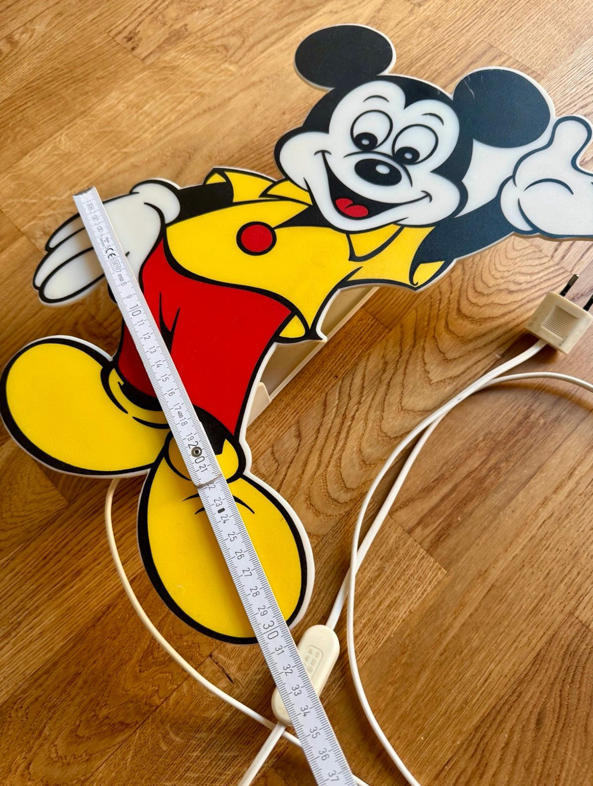 80s Vintage Mickey Mouse Wall Lamp
