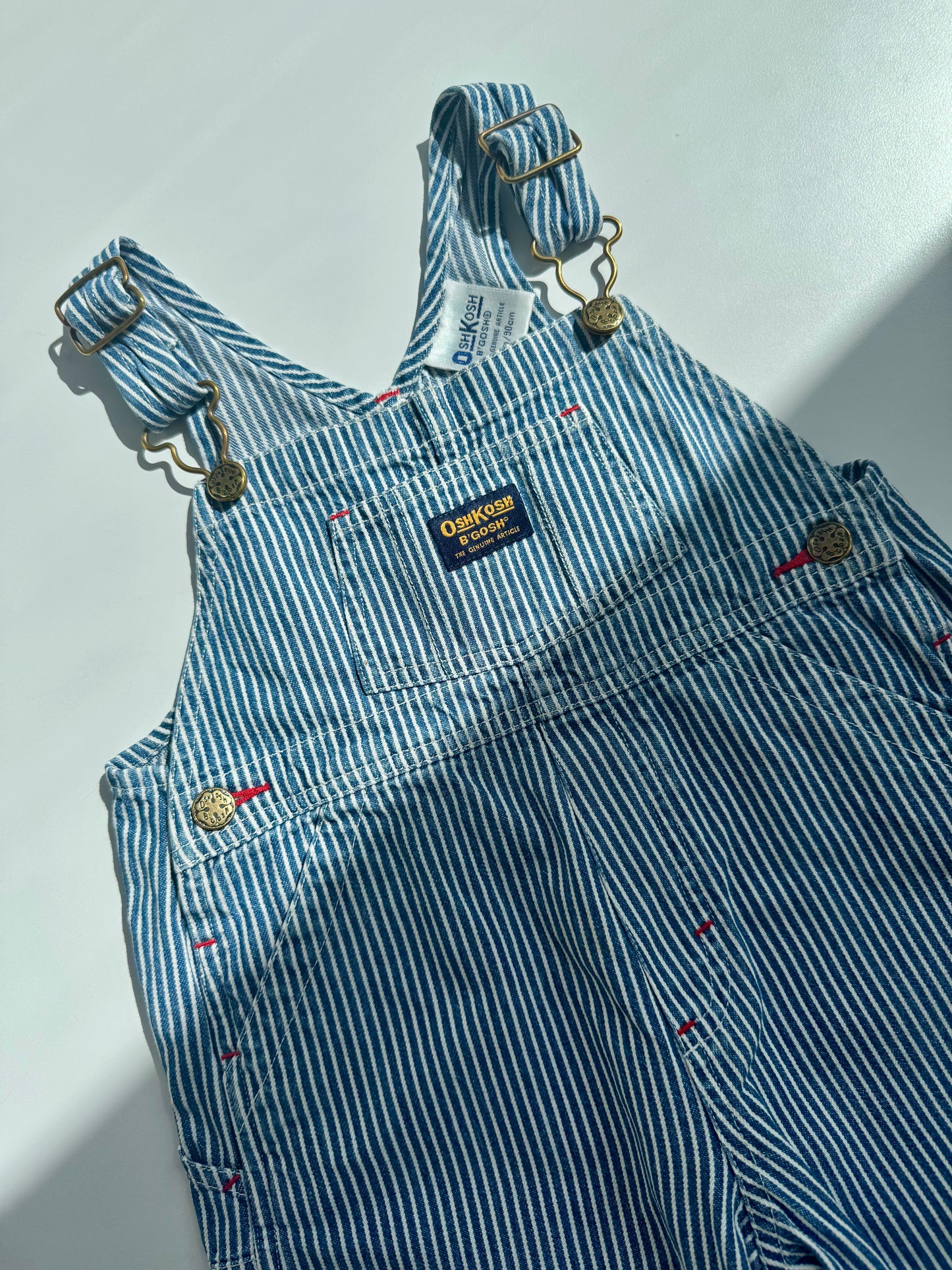 Preloved Oshkosh Classic Navy Striped Balloon Overall