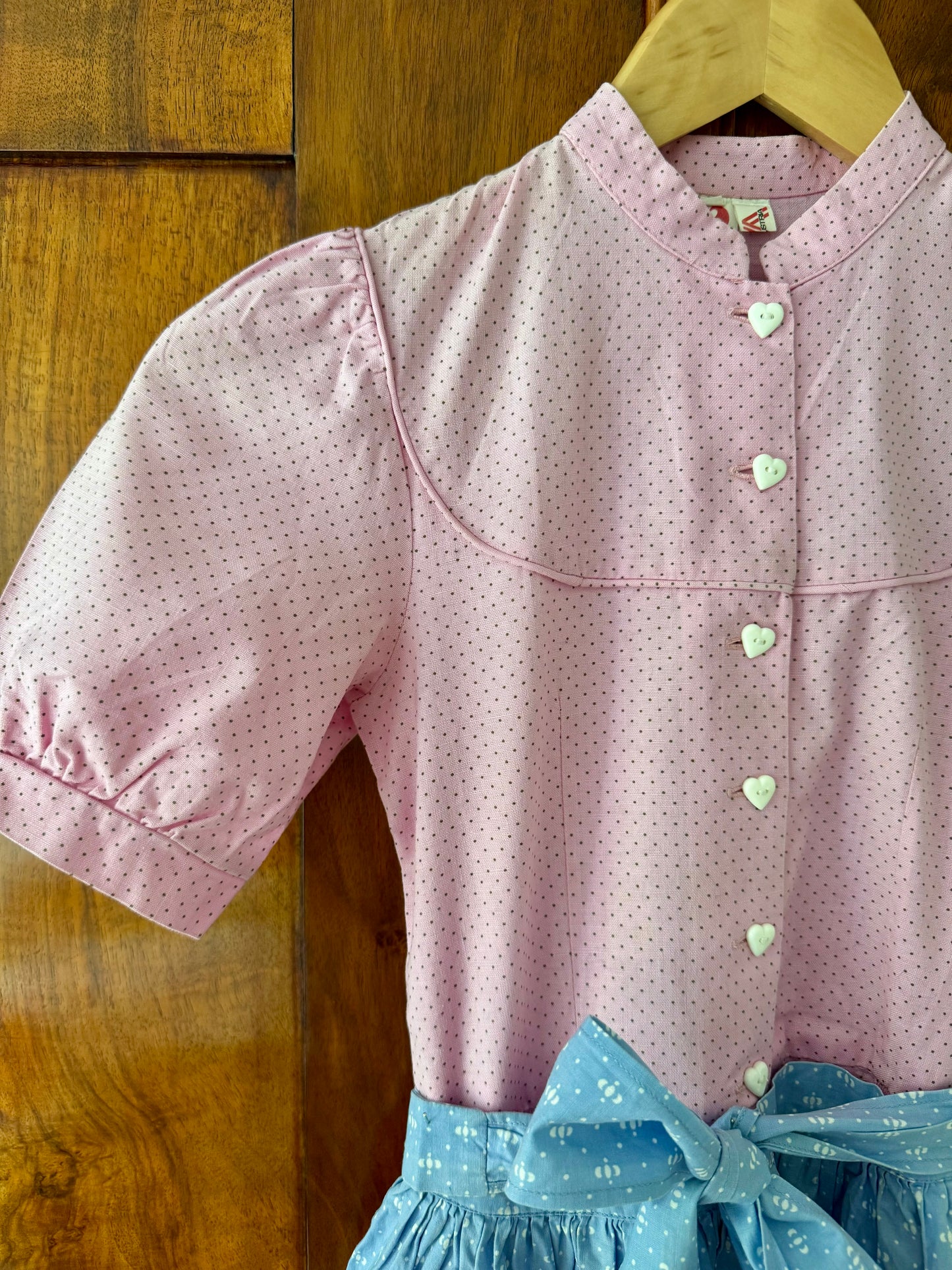 80s Austrian Soft Pink Vintage Dirndl