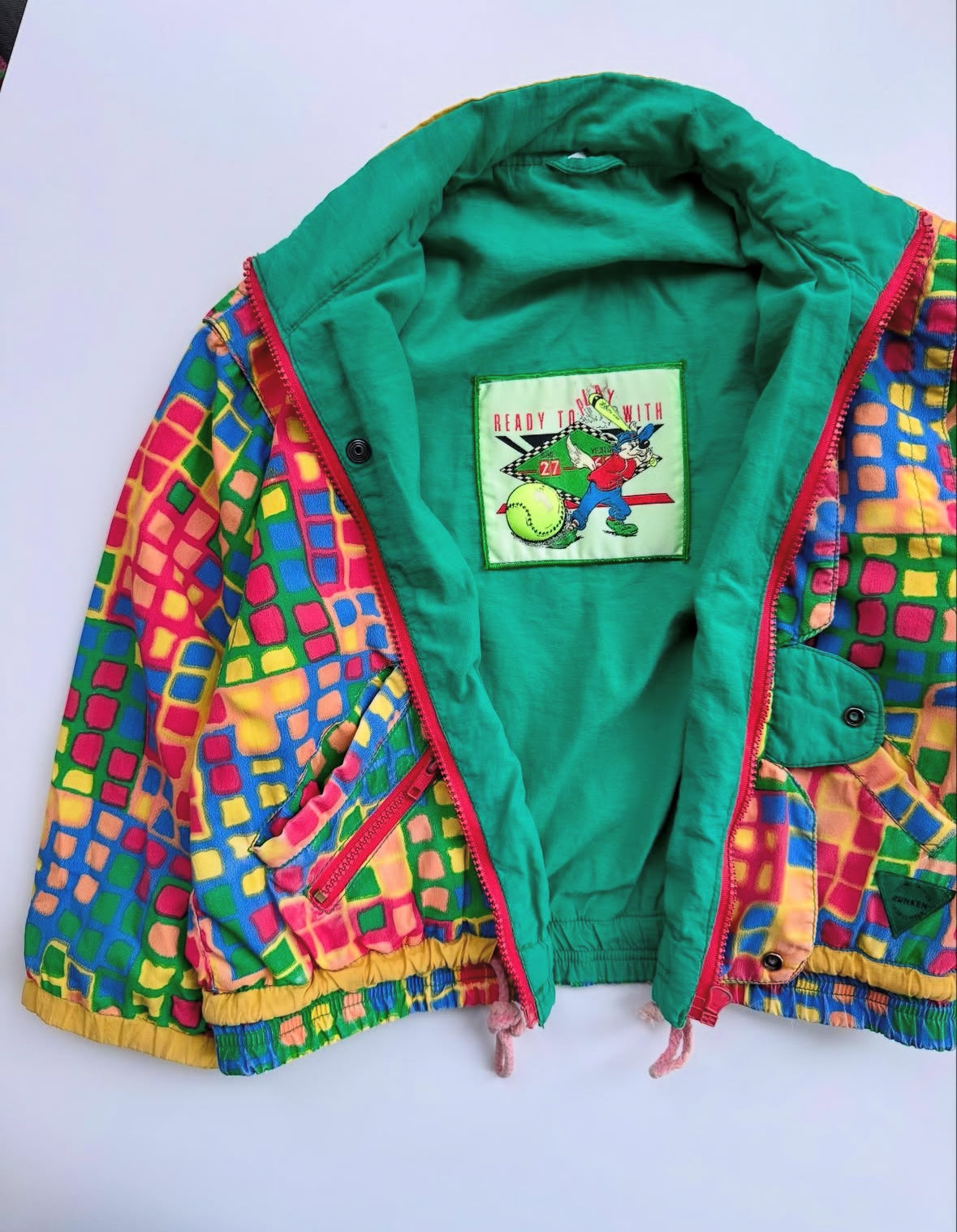 80s Vintage Colorful Lightweight Jacket