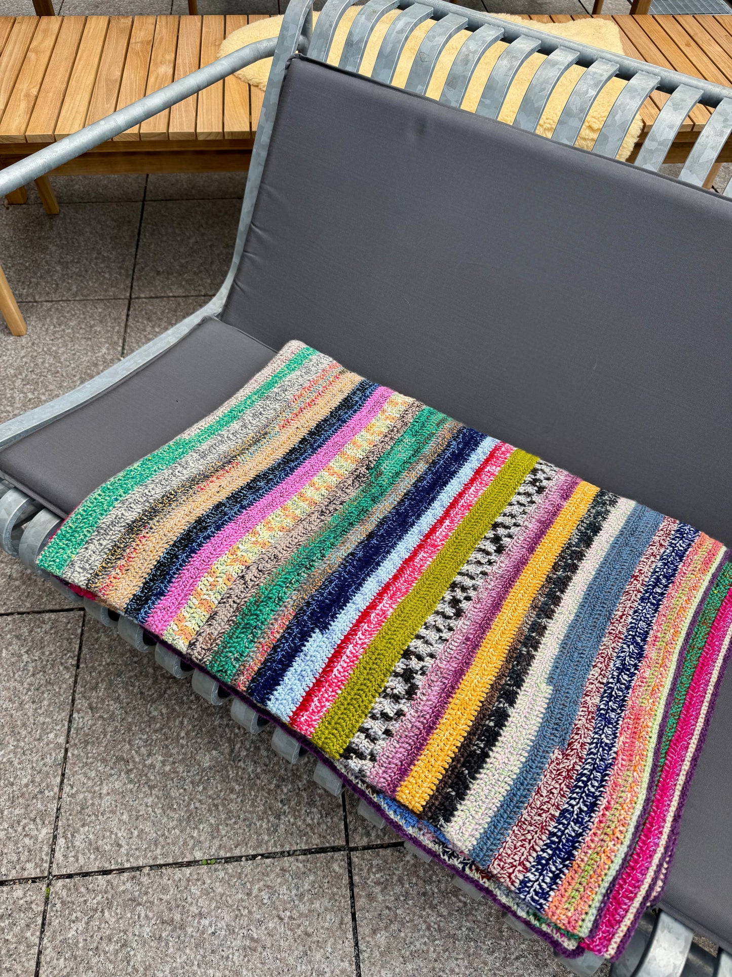 New Amazing Handmade Colorful Knit Blanket