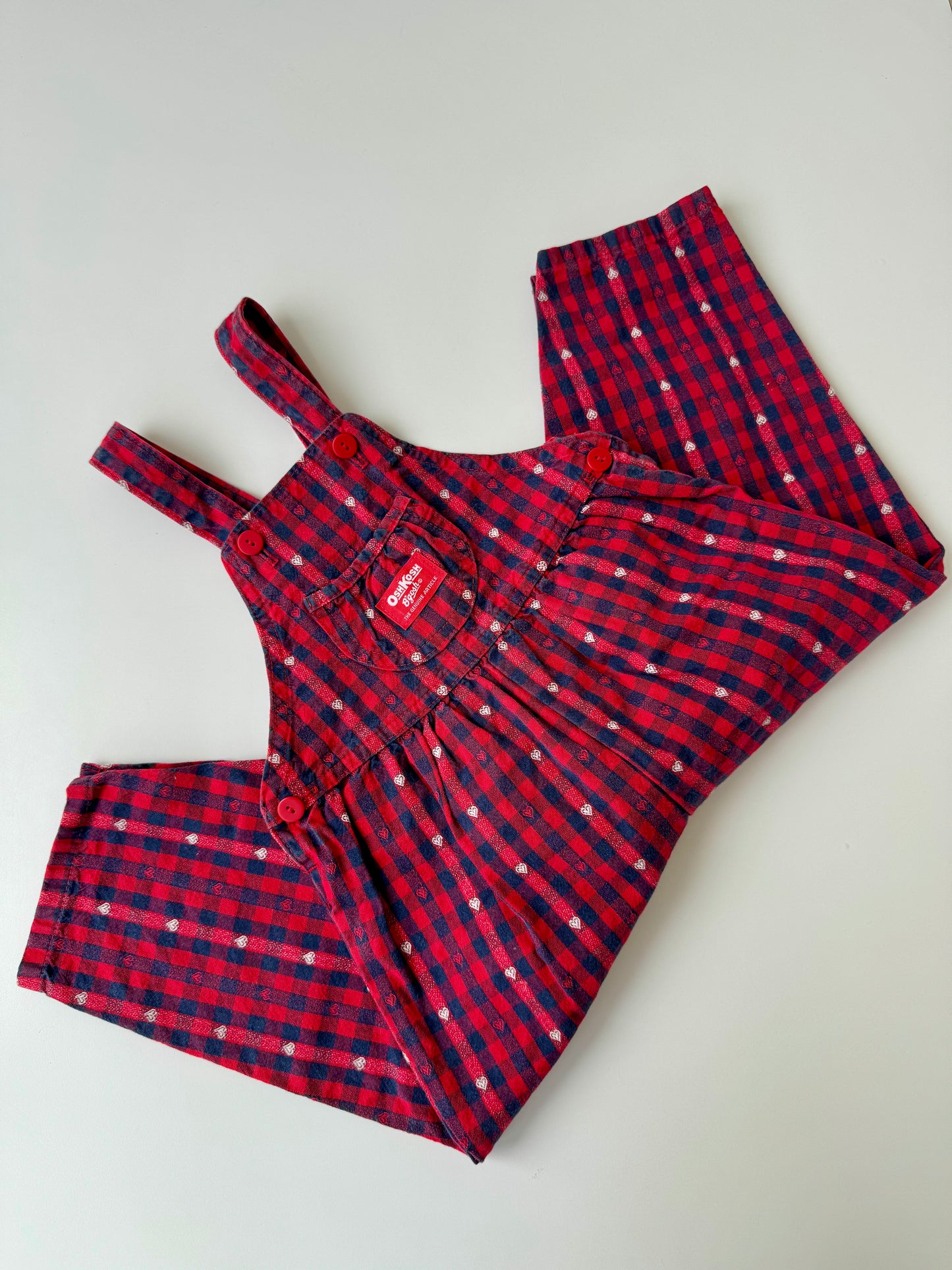 80s Vintage Gorgeous U.S.A. Red & Blue Little Hearts