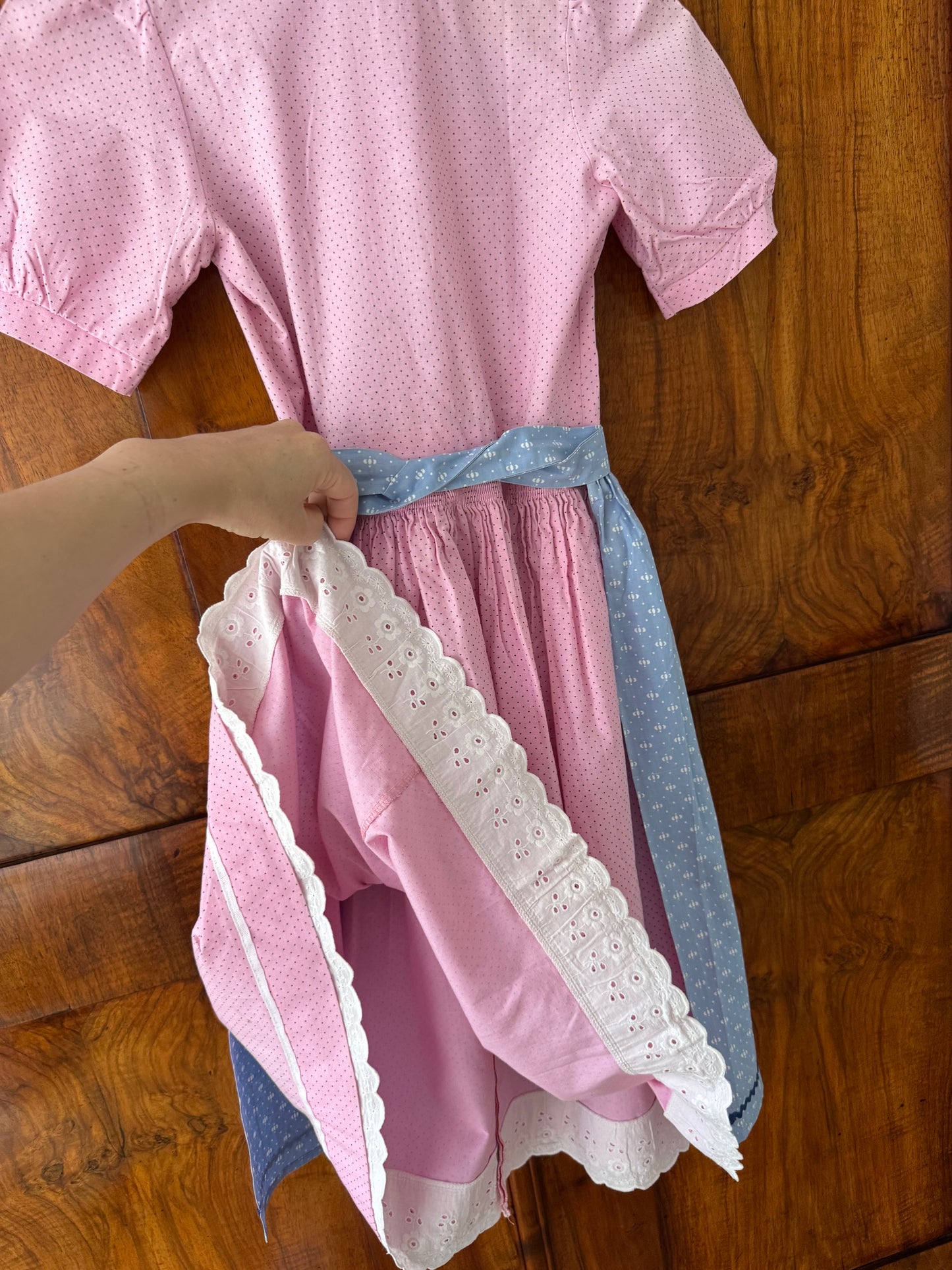 80s Austrian Soft Pink Vintage Dirndl