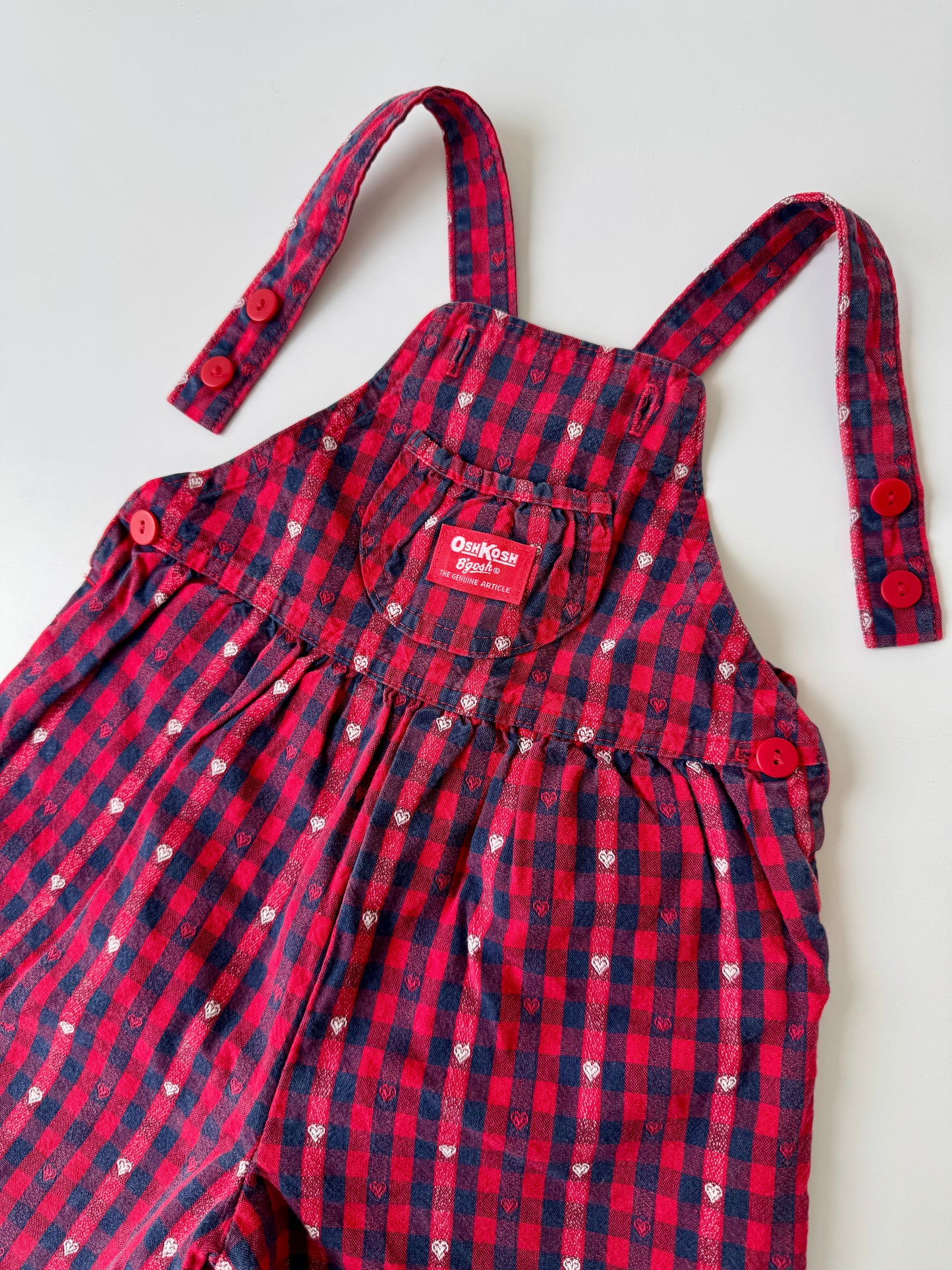 80s Vintage Gorgeous U.S.A. Red & Blue Little Hearts