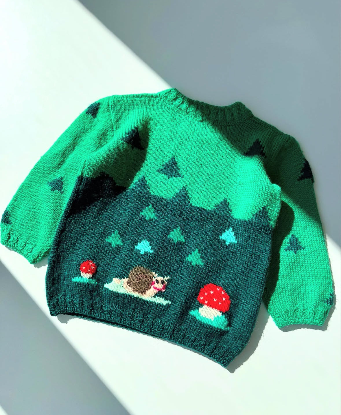 80s Vintage Handmade Little Munchkins Knit Sweater