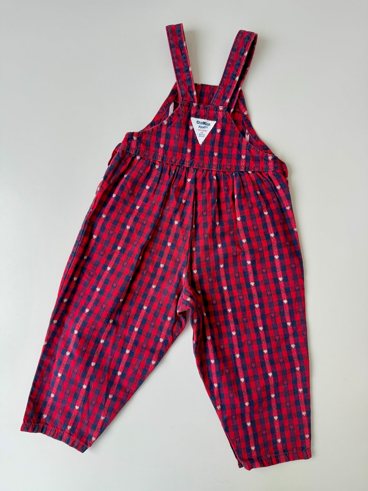 80s Vintage Gorgeous U.S.A. Red & Blue Little Hearts