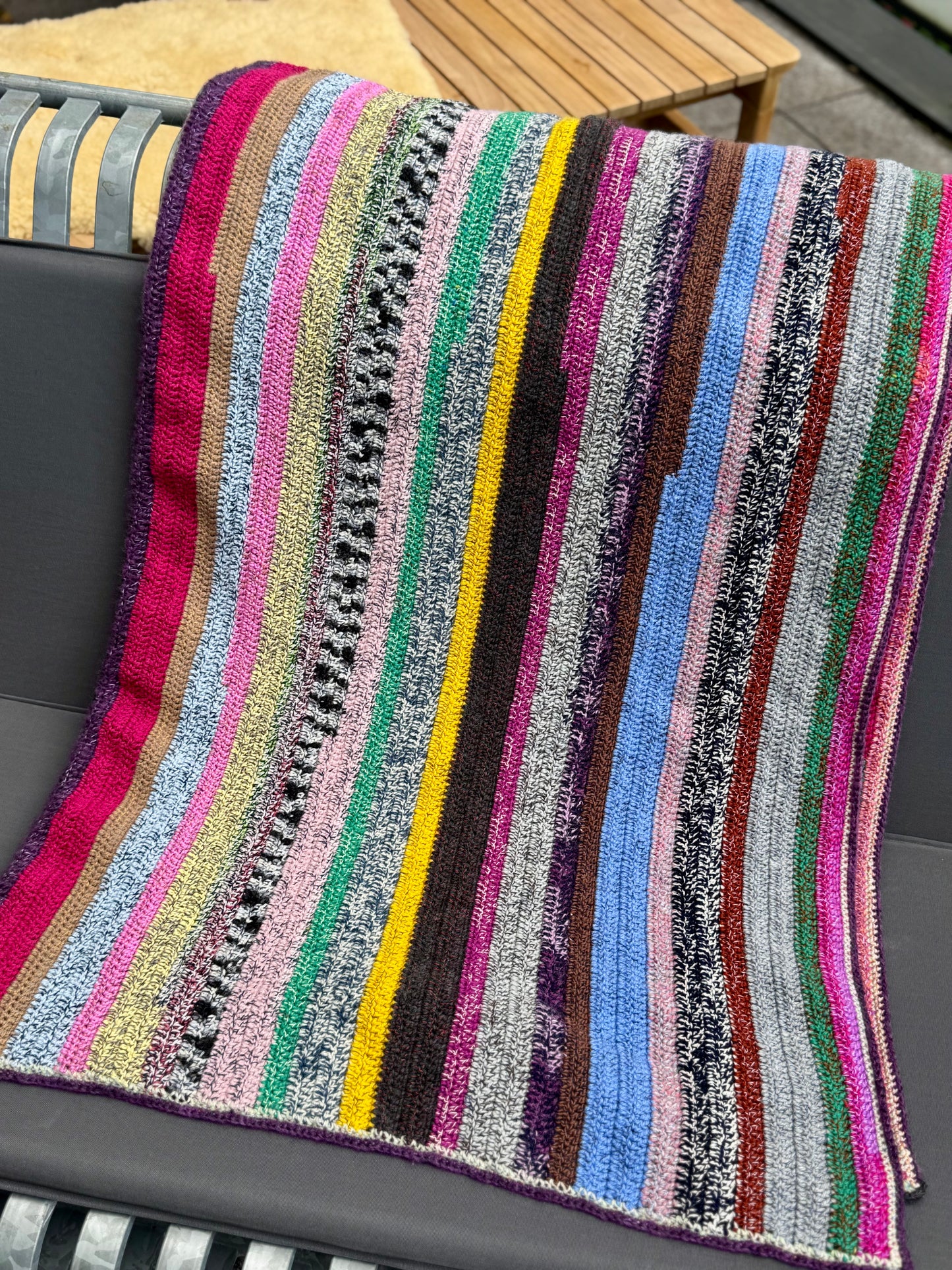 New Amazing Handmade Colorful Knit Blanket