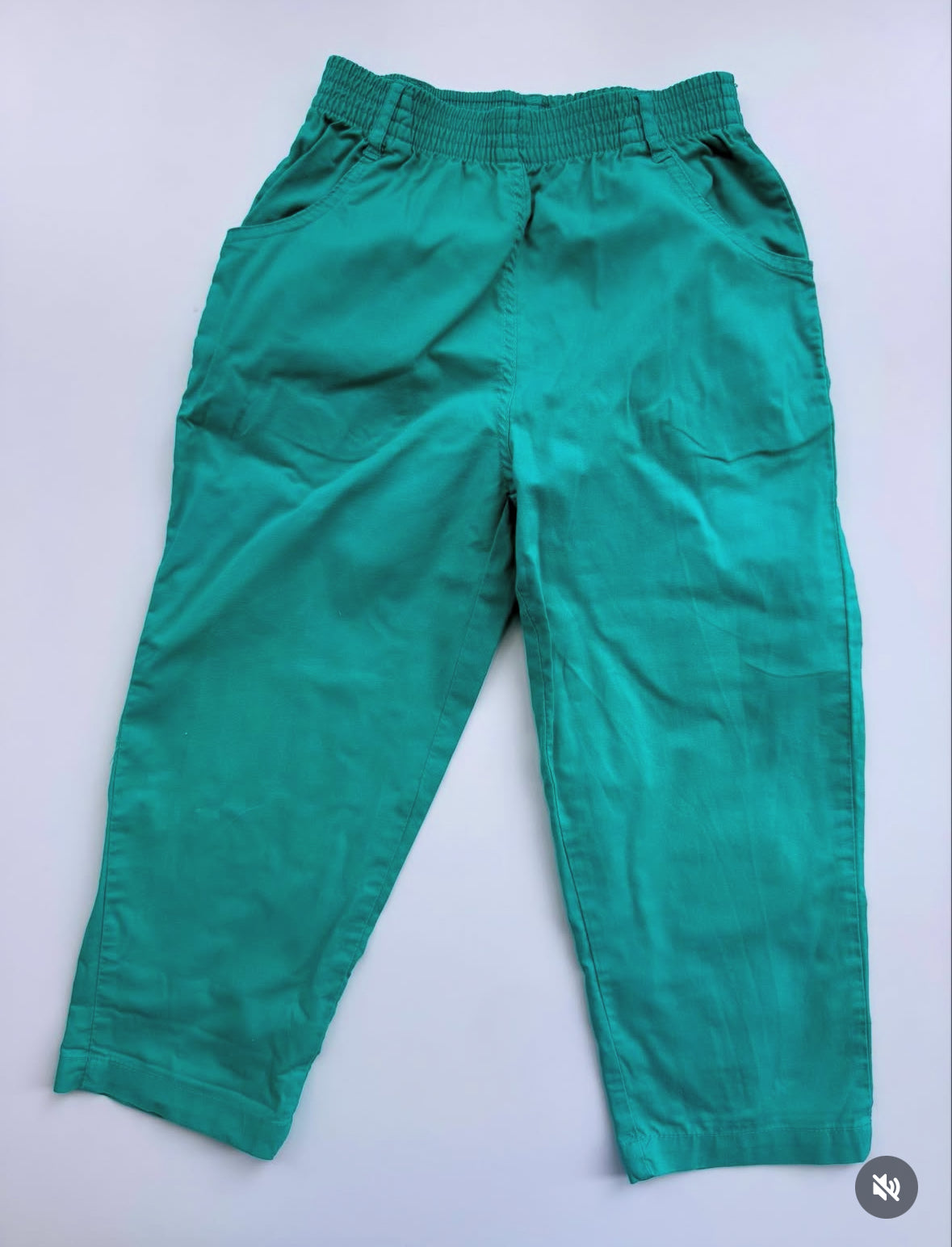 80s Vintage Super Comfortable Dark Turquoise Balloon Pants