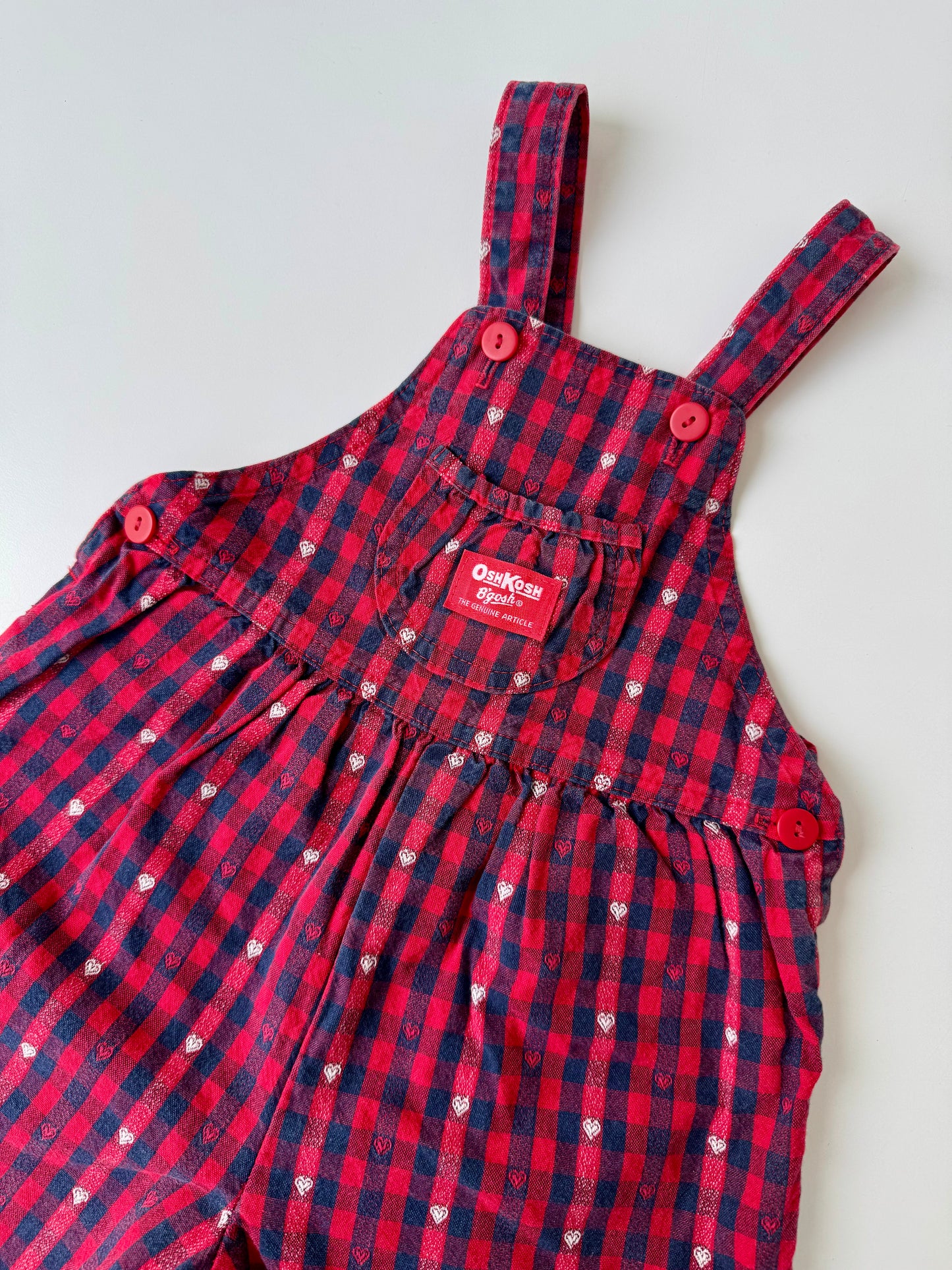 80s Vintage Gorgeous U.S.A. Red & Blue Little Hearts