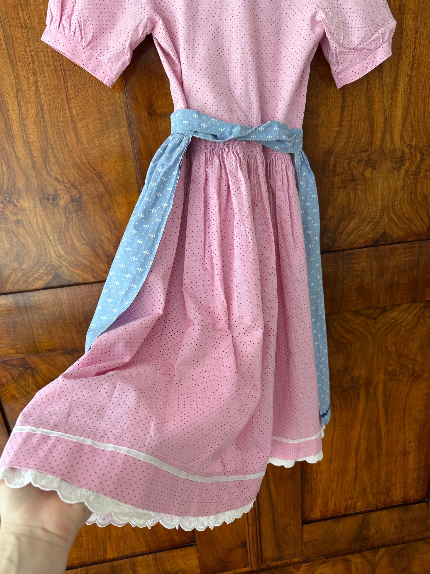 80s Austrian Soft Pink Vintage Dirndl