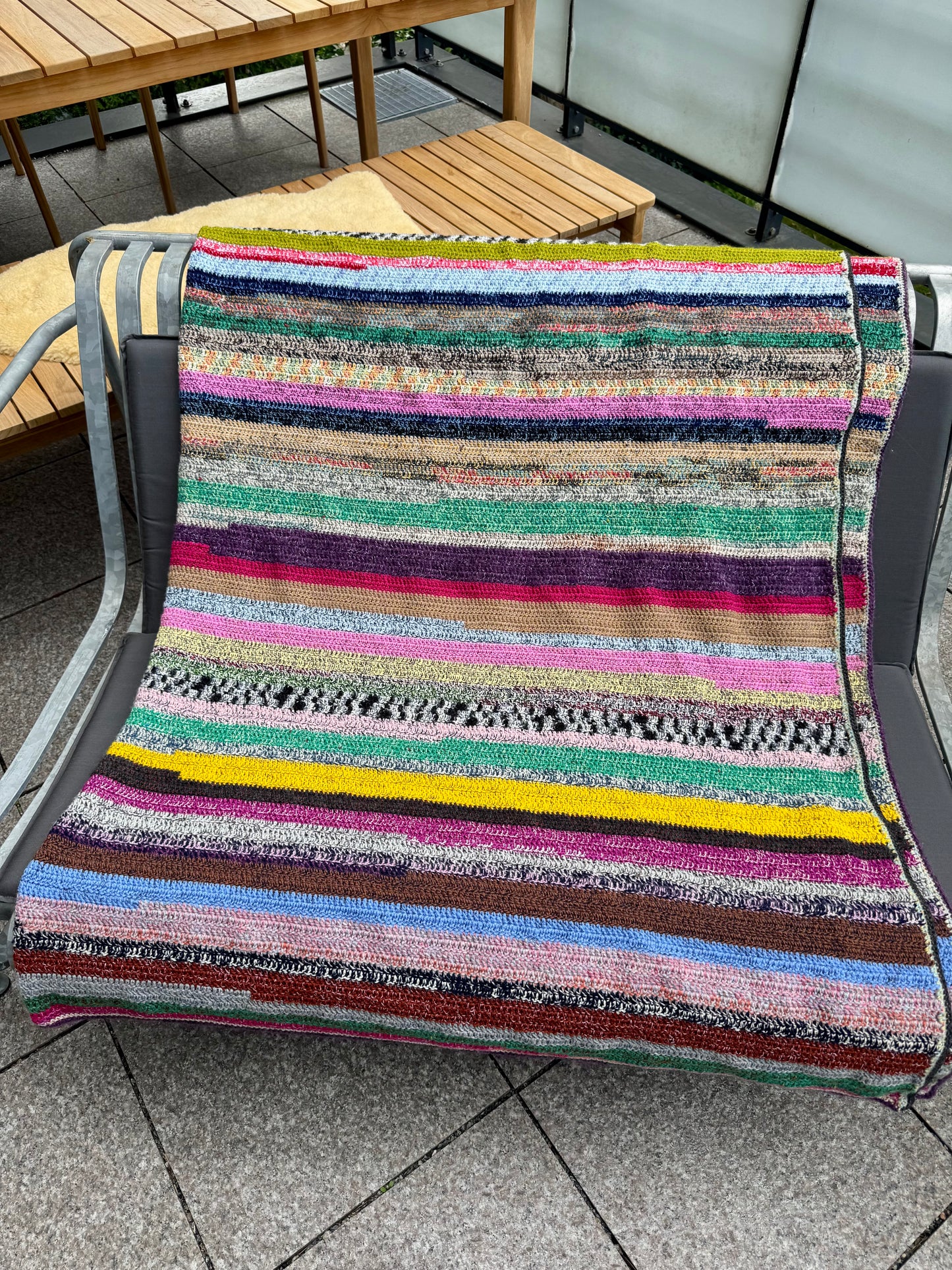 New Amazing Handmade Colorful Knit Blanket
