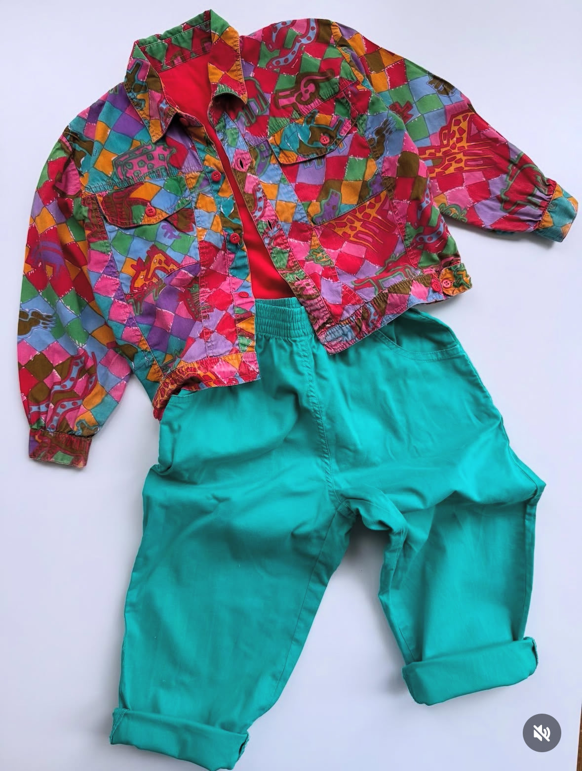 80s Vintage Super Comfortable Dark Turquoise Balloon Pants