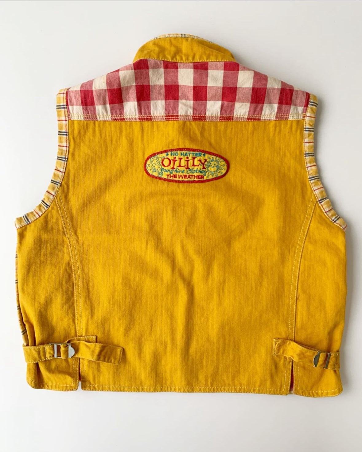 90s Vintage Yellow Oilily Vest