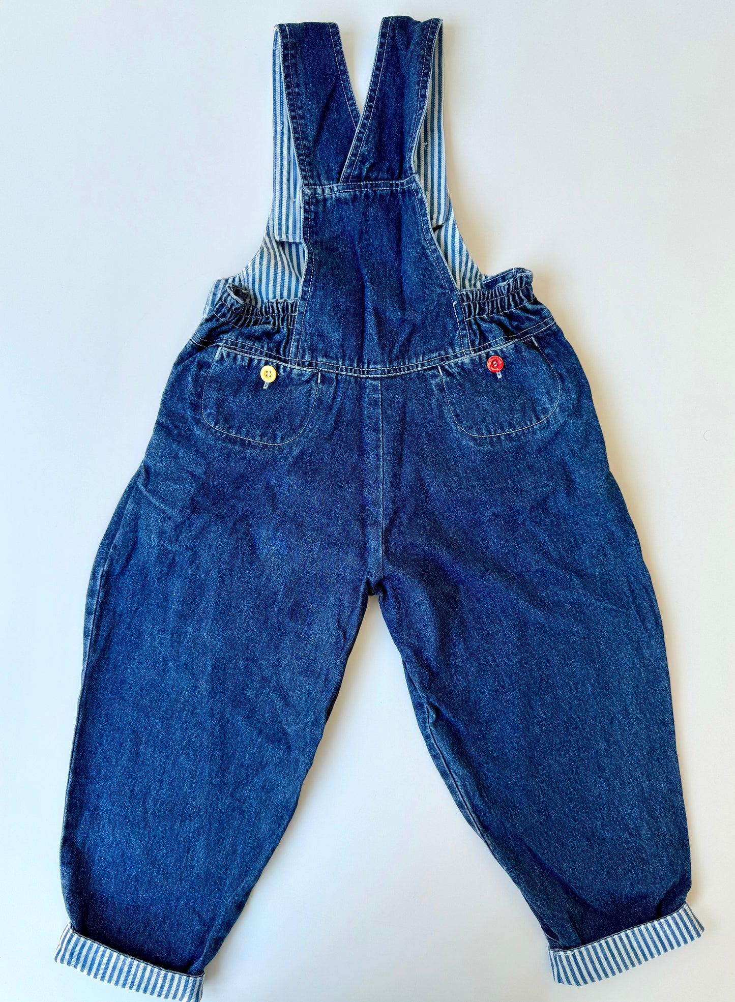 80s Vintage Denim Clown Dungarees Overall