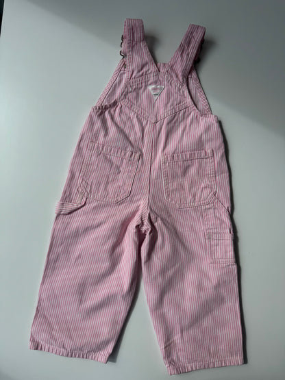 Preloved Oshkosh Classic Pink Striped Overall