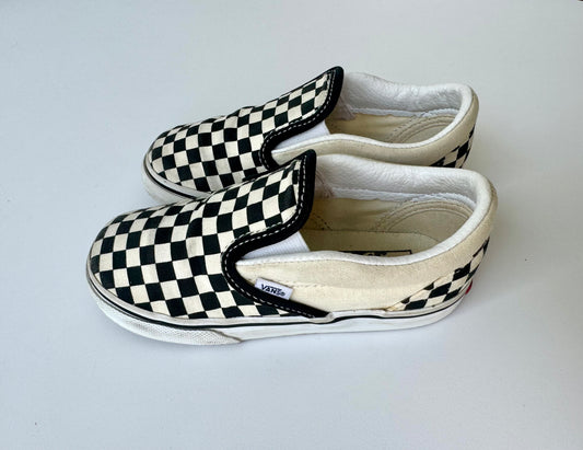 Preloved Vans Toddler Classic Slip-On Checkerboard Size 26