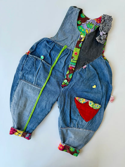 80s Vintage Crazy Denim Overall