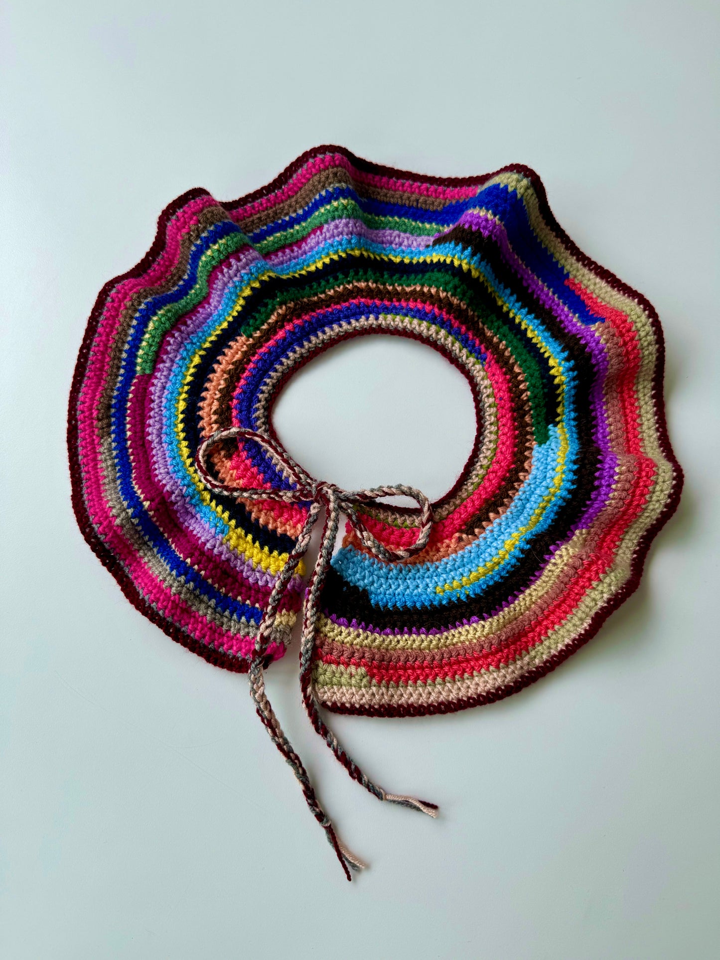 Handmade Colorful Crocheted Knit Kids Collar