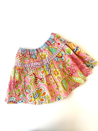 90s Vintage Oilily Pink Floral Skirt