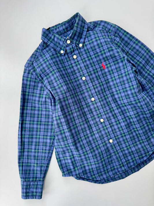 Preloved Ralph Lauren Softest Checked Navy Green Shirt