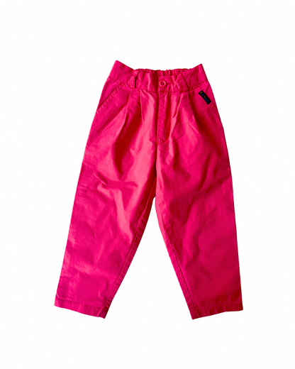 90s Vintage Brilliant Pink Summer Ballon Pants