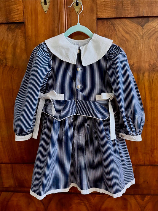 80s Vintage Vanli Sailor Dress
