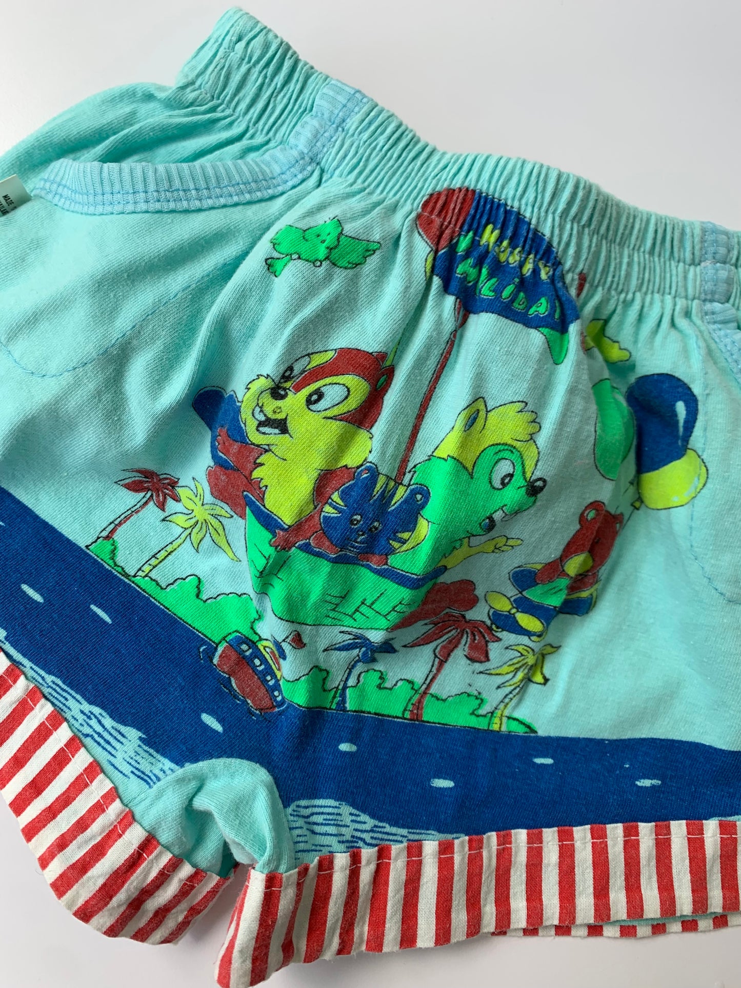 80s Vintage Squirrel Cotton Shorts