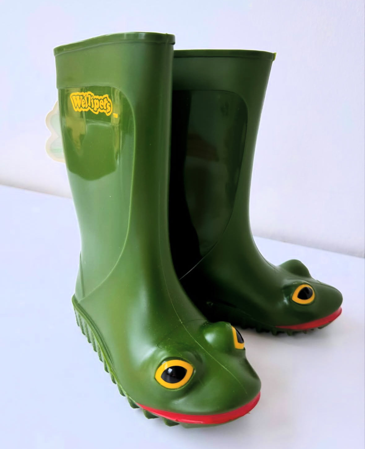 New 90s Vintage Wellipets Frog Wellies Rain Boot 23