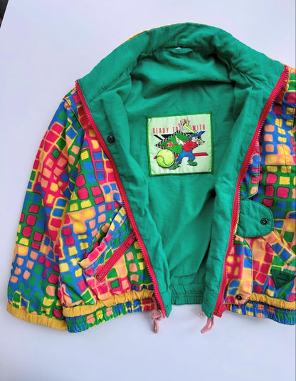 80s Vintage Colorful Lightweight Jacket
