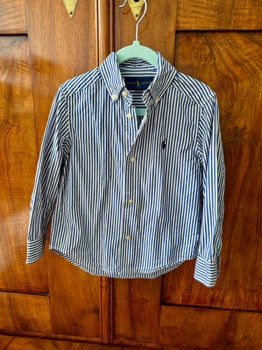 Preloved Ralph Lauren Classic Blue Striped Shirt