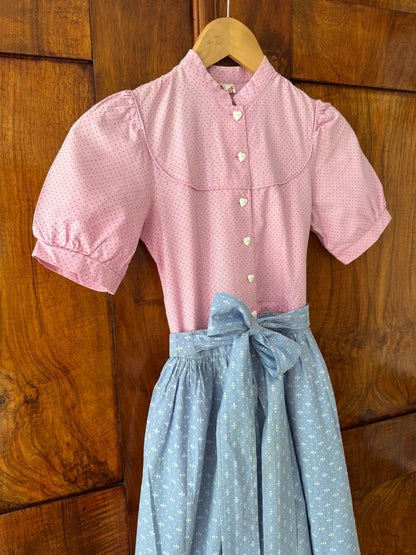 80s Austrian Soft Pink Vintage Dirndl