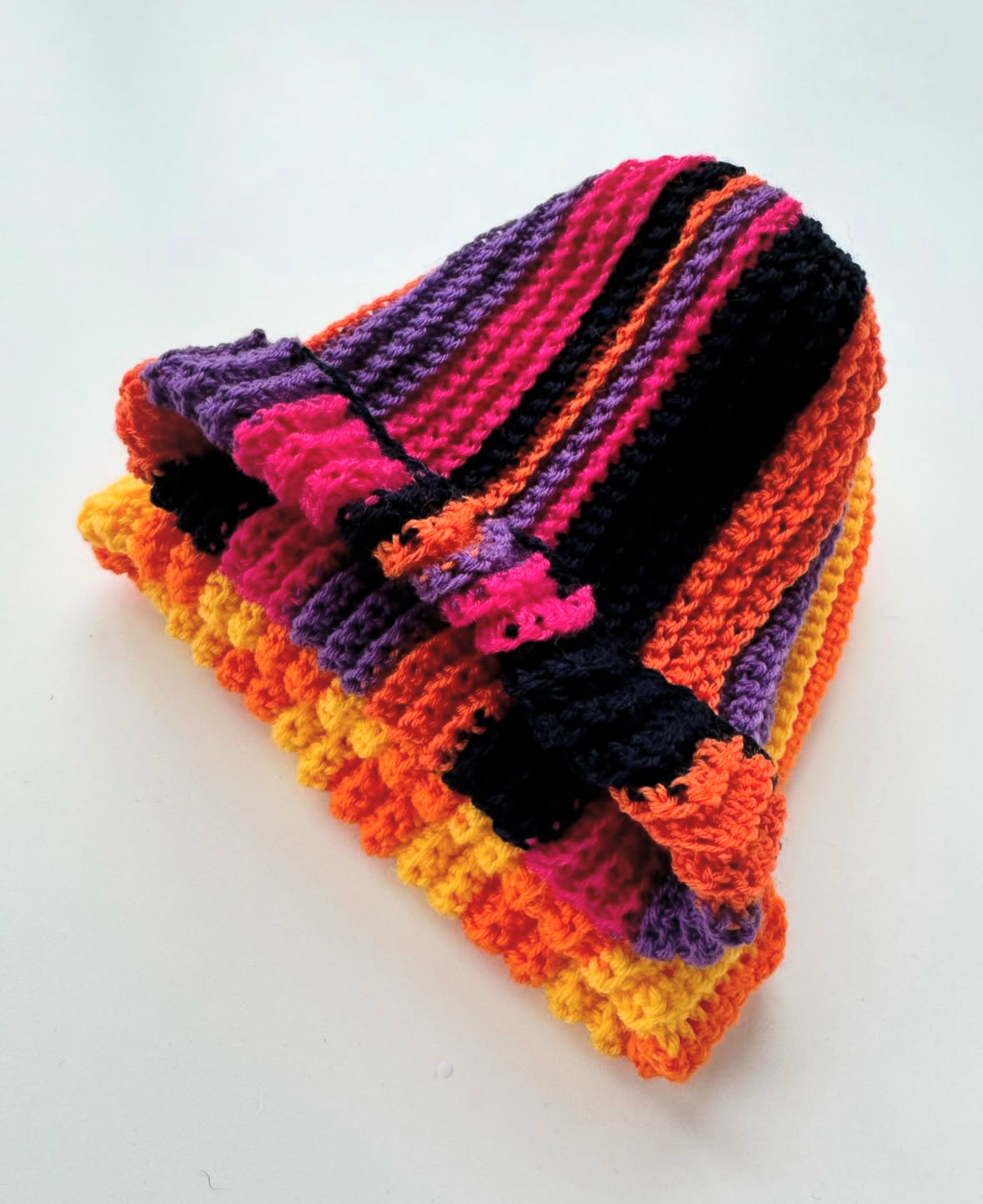 Handmade Colorful Crocheted Beanie