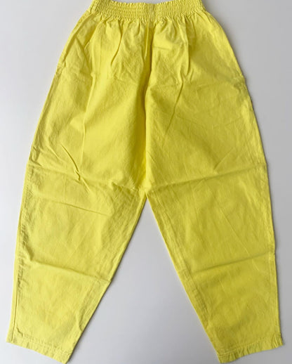 80s Vintage Sunny Yellow Balloon Pants