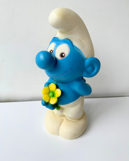 90s Vintage Smurf Table Lamp by Melek Fecht