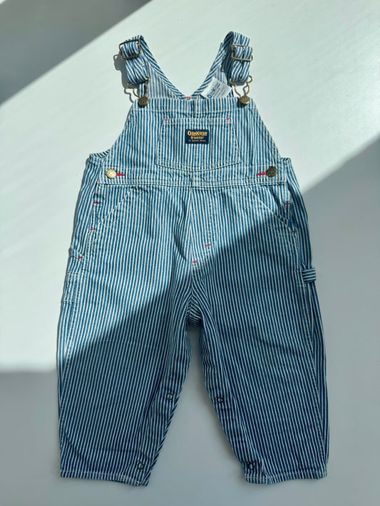 Preloved Oshkosh Classic Navy Striped Balloon Overall