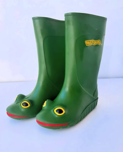 Preloved 90s Vintage Wellipets Frog Wellies Rainboot 25 26