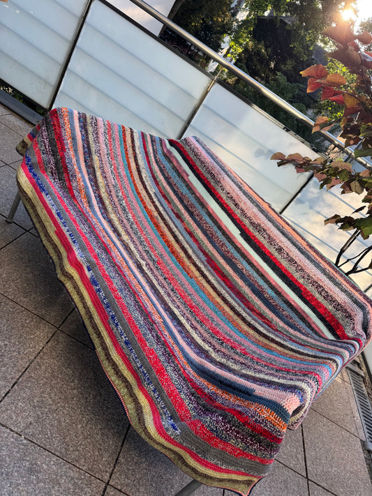 New Amazing Handmade Colorful Knit Blanket 1