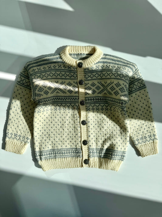 Handmade Wool Knit Cardigan