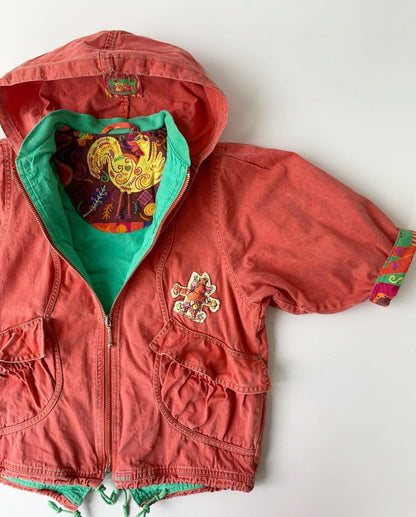 90s Vintage Pampolina coral green Winter Jacket