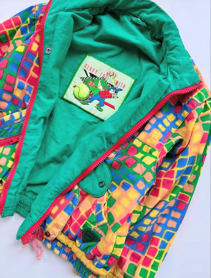 80s Vintage Colorful Lightweight Jacket