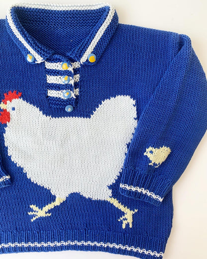 90s Vintage & Handmade Chicken Sweater