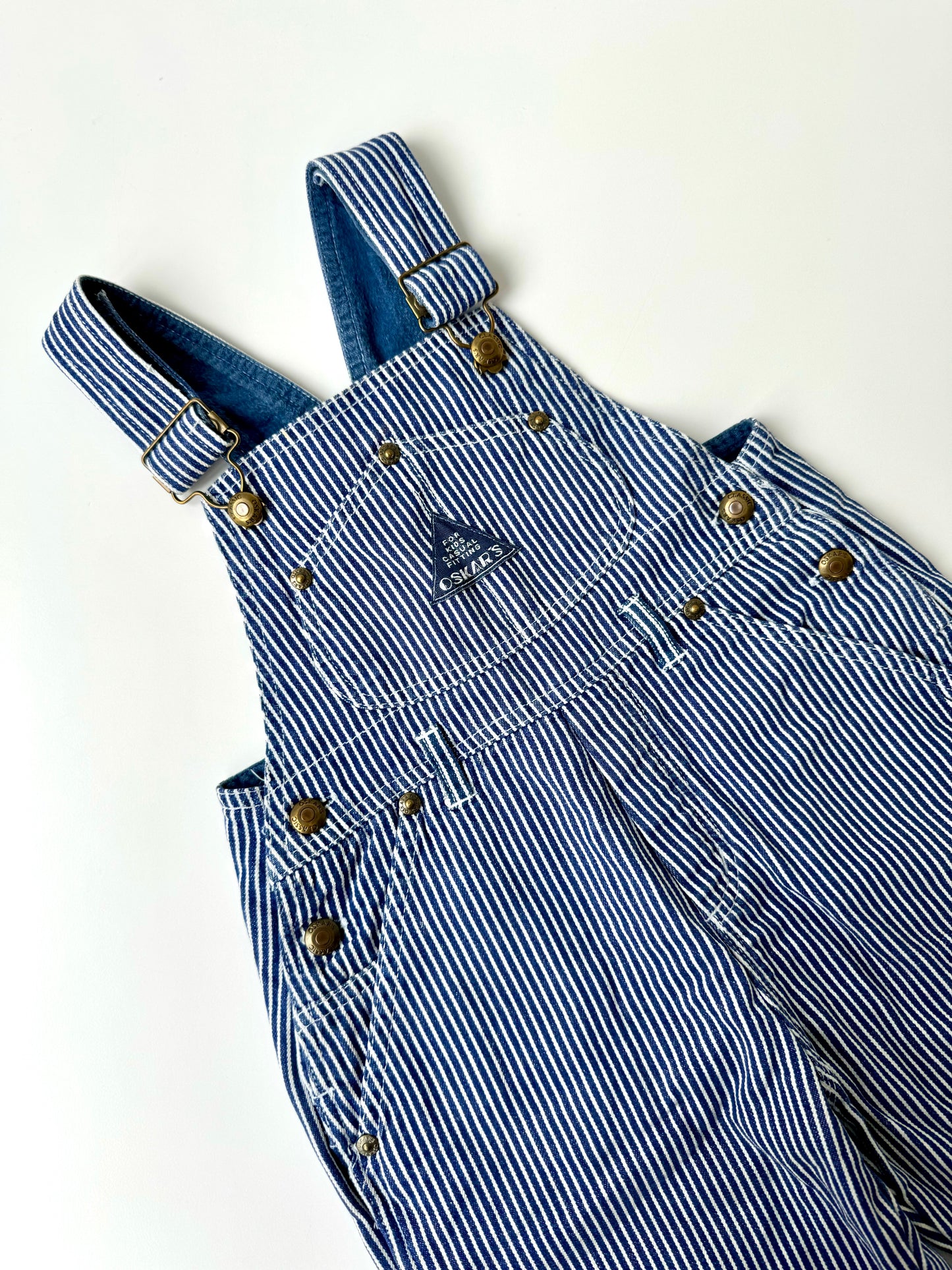 90s Vintage Oskar’s Classic Striped Dungarees