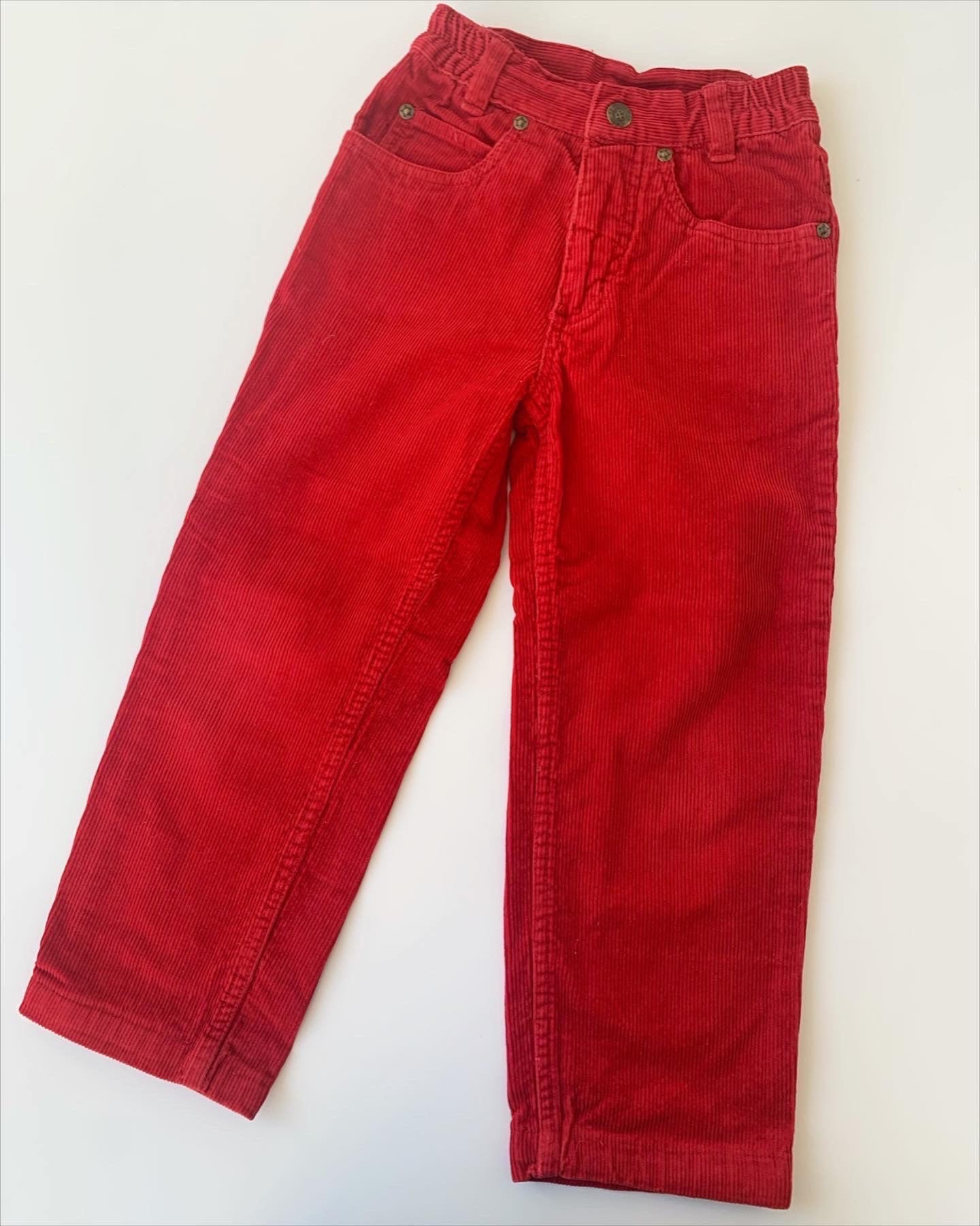 90s Vintage Red Corduroy Pants