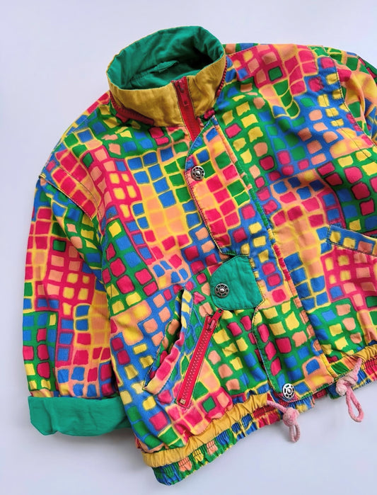 80s Vintage Colorful Lightweight Jacket