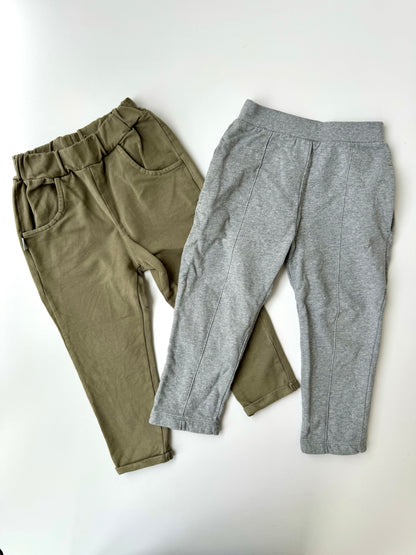 Set of 2 Preloved Jogging Pants Gray Label Wuf Kids