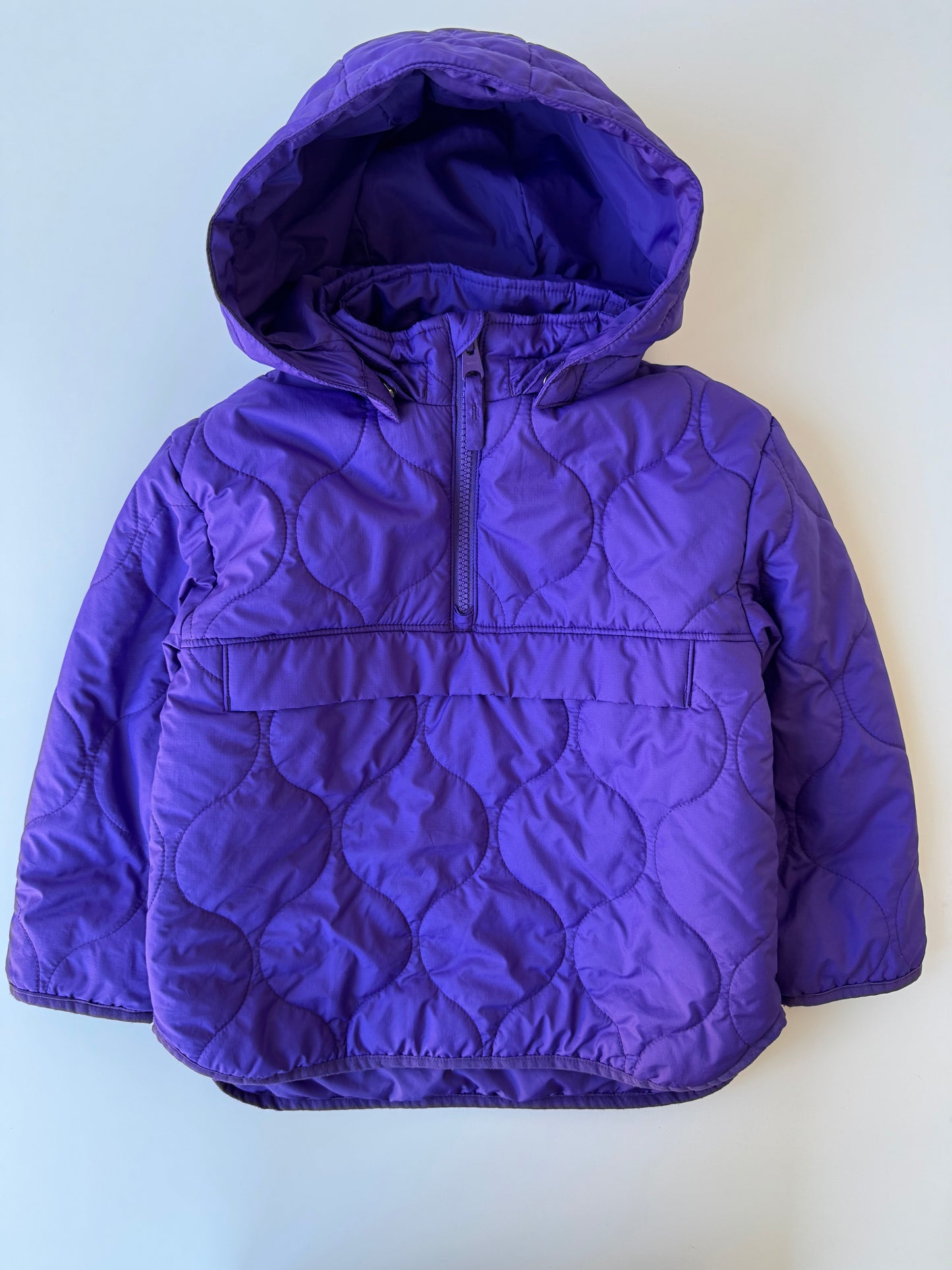 Preloved Arket Puffer Hoodie Jacket Purple