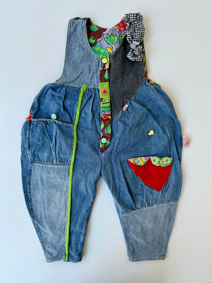 80s Vintage Crazy Denim Overall