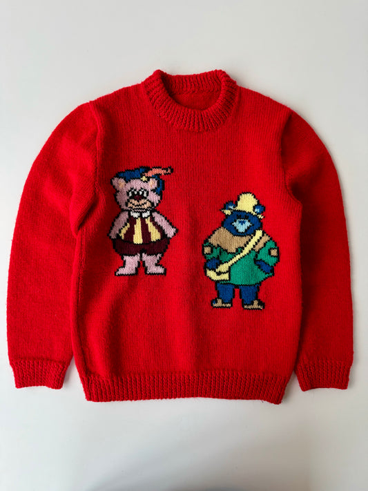 80s Vintage Handmade Disney’s Adventures of the Gummi Bears Knit Sweater