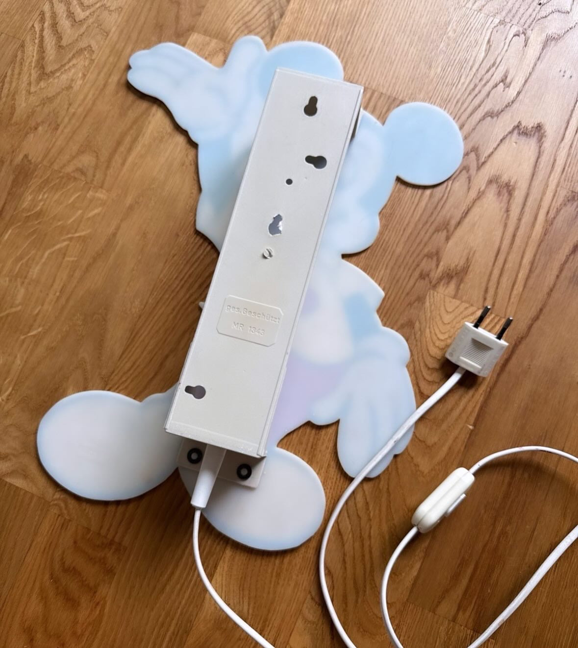 80s Vintage Mickey Mouse Wall Lamp